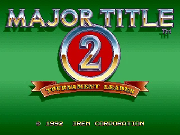 Major Title 2 (World) screen shot title